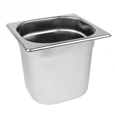 Vogue Stainless Steel 1/6 Gastronorm Pan 150mm - K992