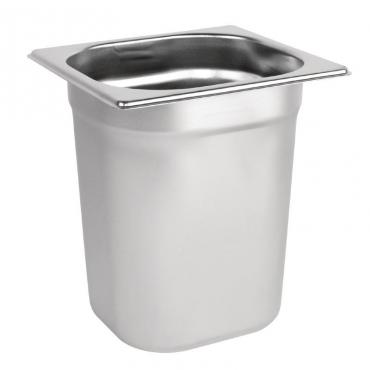 Vogue Stainless Steel 1/6 Gastronorm Pan 200mm - K995