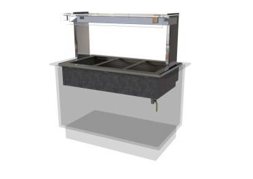 Kubus KHBMW Wet Well Bain Marie Drop Ins  (Self Help)