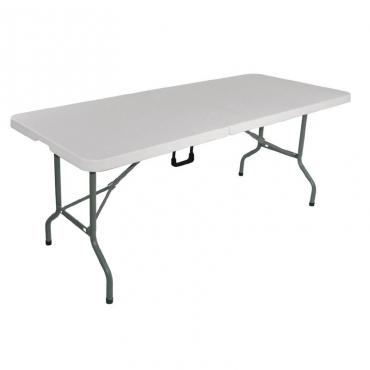 L001 Bolero Centre Folding Utility Table White 6ft