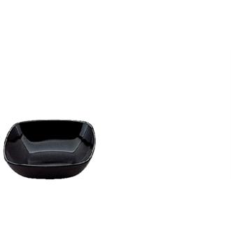 L267 Square Black Melamine Dish 6in