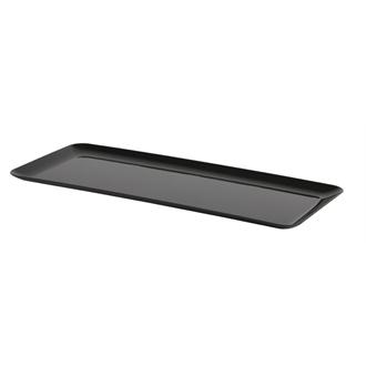 L290 Rectangular Black SAN Tray