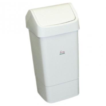 SYR L570 Swing Lid Bin White 50Ltr