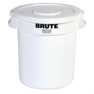 L651 Rubbermaid Round Brute Container 37.9Ltr Container White