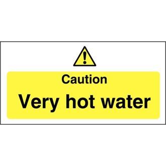 Vogue L849 Caution Very Hot Water Sign