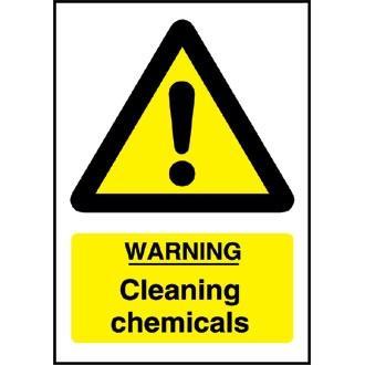 Warning Cleaning Chemicals Sign