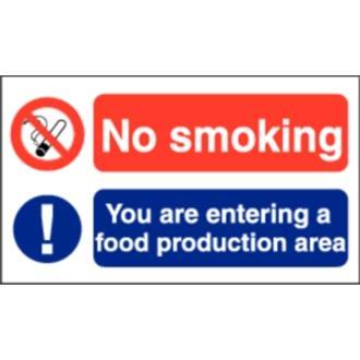 Vogue L906 No Smoking Food Production Sign