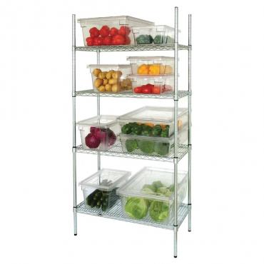 L929 4 Tier Wire Shelving Kit 1525x 460mm