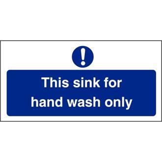 Vogue L952 Hand Wash Only Sign