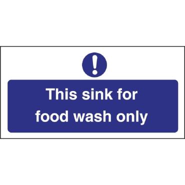 Vogue L961 Food Wash Only Sign