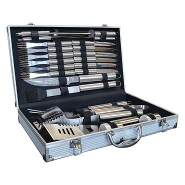 Lifestyle 24 Piece Stainless Steel BBQ Tool Kit - LFS159