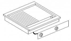 Giorik LGE6821D Drop In Twin Electric Griddle - Half Ribbed Half Smooth Plate