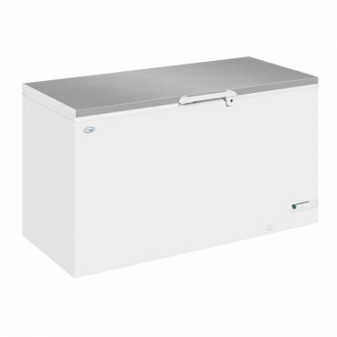 Interlevin LHF540SS Commercial Chest Freezer With Stainless Steel Lid - 527 Litre