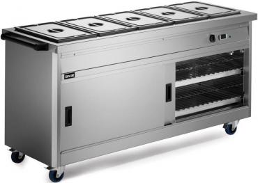 Lincat Panther P6B5 Bain Marie Top Mobile Hot Cupboard