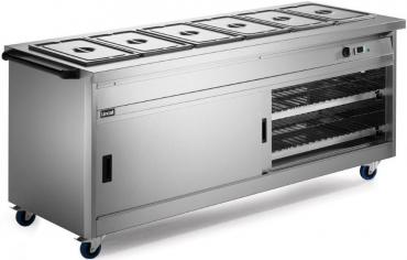 Lincat P8B6 / P8B6PT Bain Marie Top Mobile Hot Cupboards 