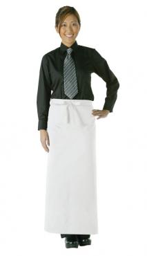 Chef Works Long Bistro Apron White. 