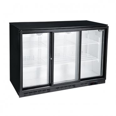 Blizzard LOWBAR3SL Low Height Triple Door Bottle Cooler - Sliding