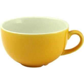 M818 Churchill New Horizons Colour Glaze Cappuccino Cups Yellow 284ml