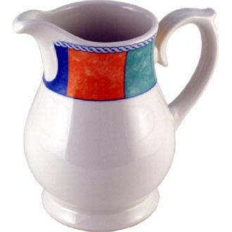 M846 Churchill New Horizons Chequered Border Sandringham Jugs 140ml