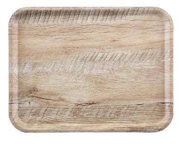 Cambro Light Oak Madeira Laminated Tray with Textured Surface - MA3343E86