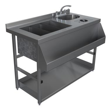 Parry Cocktail Station With Ice Well, Hand Sink & Jug Rinser MB-CS12