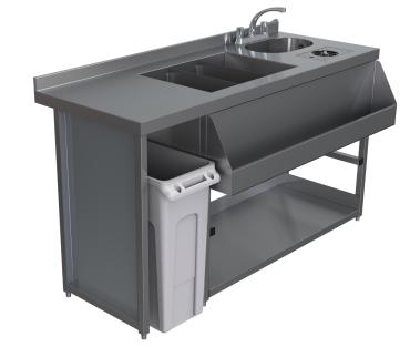 Parry Cocktail Station With Ice Well, Hand Sink, Jug Rinser & Bin Void MB-CSV15