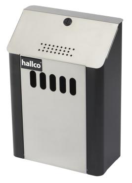 Hallco MCB1SSDX Wall Mounted Cigarette Bin