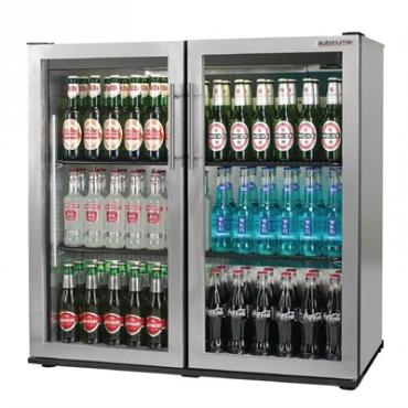 Autonumis RQC00008 Maxi Stainless Steel Double Door Hinged Bottle Cooler