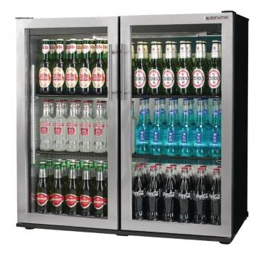 Autonumis RQC00002 Maxi Stainless Steel Trim Double Door Bottle Cooler