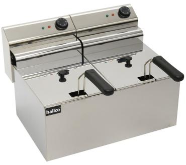 Hallco MDF88 Large Twin Tank / Basket Counter-top Fryer