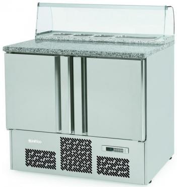 Infrico ME1000PIZZA Commercial Refrigerated 2 Door Saladette