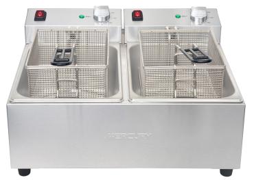 Mercury 2 x 5 Litre Twin Tank Countertop Electric Fryer