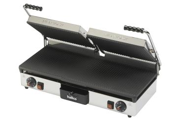 Hallco MEMT16050XNS Non Stick Double Ribbed Contact Grill 