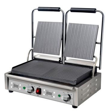 Mercury Double Countertop Flat Grill with Digital Timer - MEP-L-DATFF