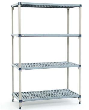 Metromax Q Polymer Mat Shelving 4 Tier H1890mm W530mm 