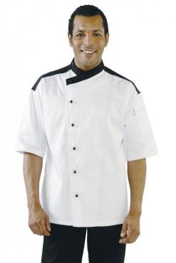 Chef Works A599 White 3/4 Sleeve Metz Chefs Jacket
