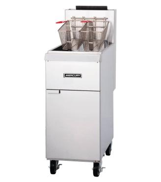 Mercury 18 Litre Single Tank, Twin Basket Freestanding Gas Fryer
