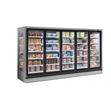 Infrico MF5PBT22L1 Remote Frozen Full Glass Door Multideck Shop Display Storage Freezer 