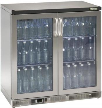 Gamko MG2/250G Noverta Stainless Steel Hinged Double Door Bottle Cooler 