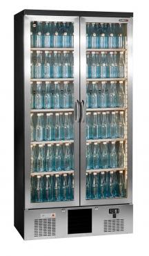 Gamko MG3/500GCS Double Door Hinged Upright Bottle Cooler - S/S Finish