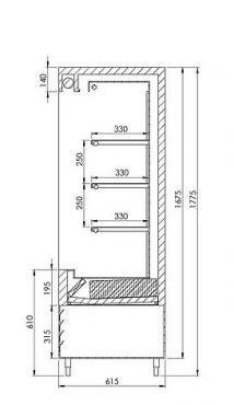 XL Refrigerators Commercial Mini Multideck Range