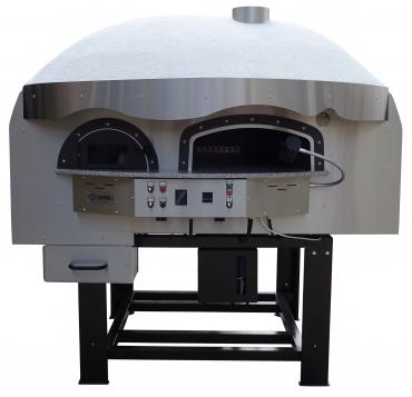 AS Term MIX120RK Wood-Gas Fired Rotating Base Pizza Oven 9 x 12