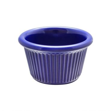 Thunder Group ML507CB1 Cobalt Blue Fluted Ramekin 44ml