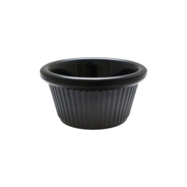 Thunder Group ML509BL1 Black Fluted Ramekin 60ml