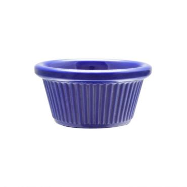 Thunder Group ML509CB1 Cobalt Blue Fluted Ramekin