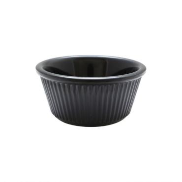 Thunder Group ML531BL1 Black Fluted Ramekin 89ml