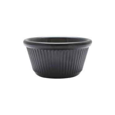 Thunder Group ML532BL1 Black Fluted Ramekin 118ml
