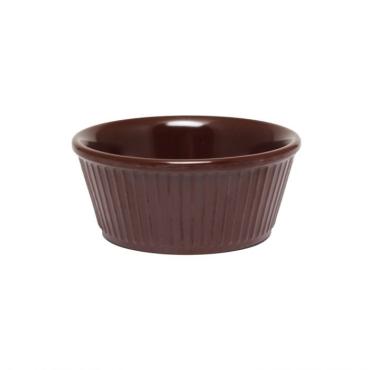 Thunder Group ML533C1 Chocolate Fluted Ramekin 105ml