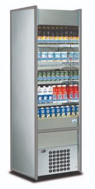 Mondial Elite SLIMLXX Stainless Steel Slim Tiered Multideck Display Fridge