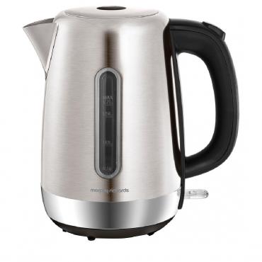 Morphy Richards Equip Kettle 3kW Brushed Steel / Red 1.7L